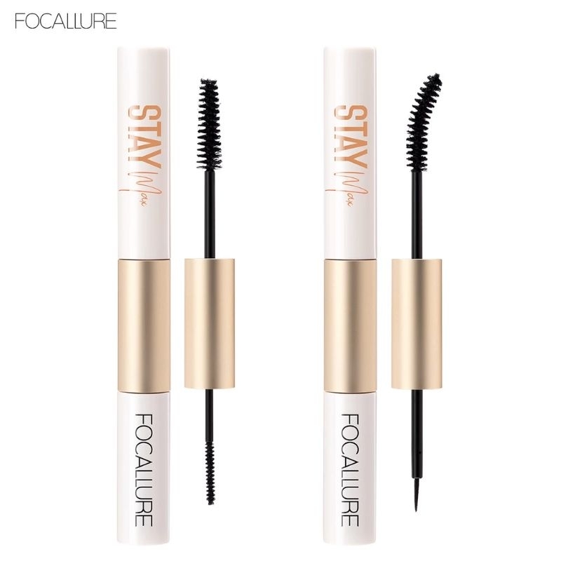 Focallure 2 in 1 waterproof mascara & eyeliner fiber eyelash primer