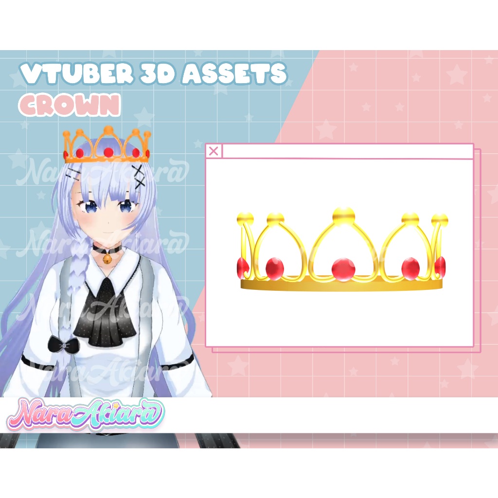 Add Beauty Touch With Beauty Touch With 3D Vroid Crown, Ready To Use ...