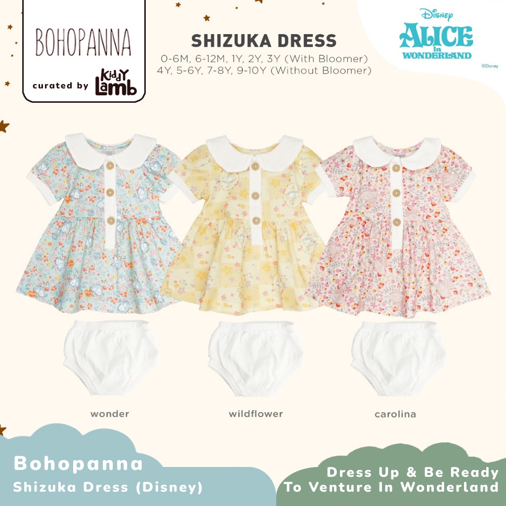 Restock!! Shizuka Dress x DISNEY Alice in Wonderland/0-8 Years/Bloomer ...