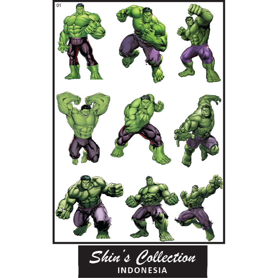 Hulk Transparent Waterproof Sticker 1pc | Shopee Malaysia