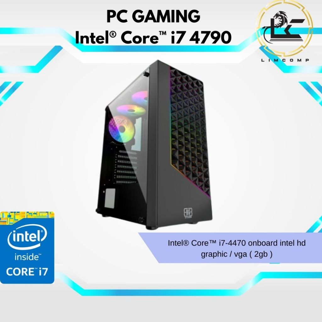 Pc Gaming Editing Intel Core I Ram Gb Ssd Gb Vga Card Gb