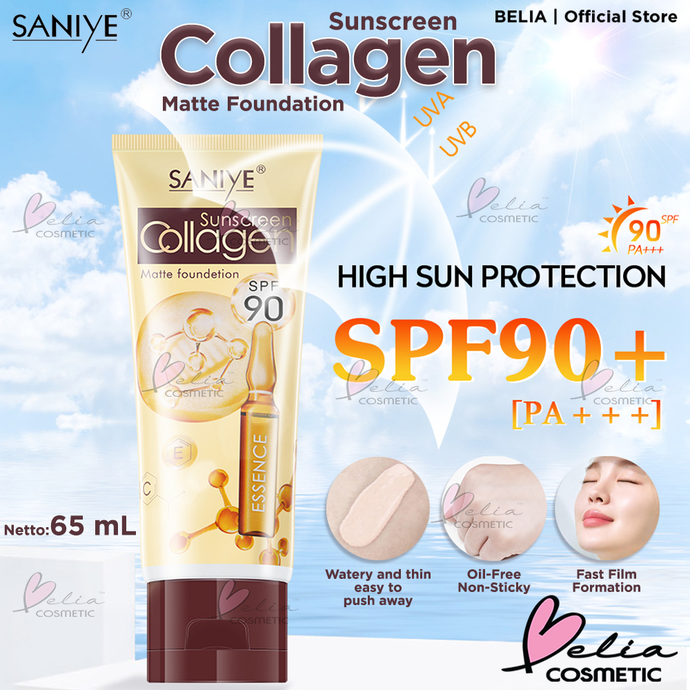 Belia SANIYE Sunscreen Collagen SPF90 Matte Foundation 65ml R1208 ...