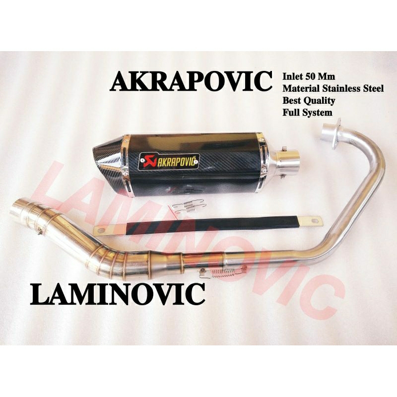 Akrapovic Full System Exhaust Pipes for R15 V3/V4/XSR155/MT15 | Shopee ...
