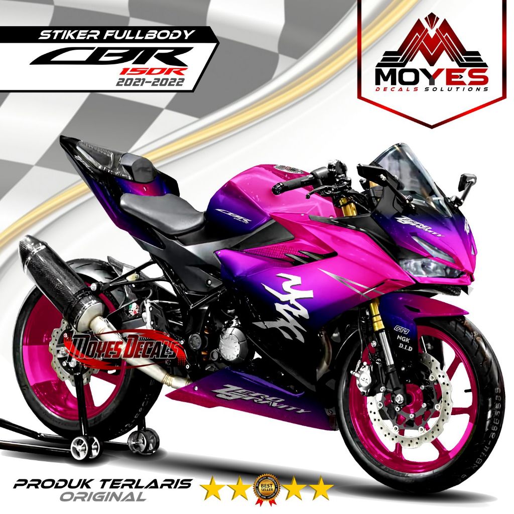 Honda CBR 150R 2021-2022 Fullbody Variation Sticker Decal Design Motiv ...