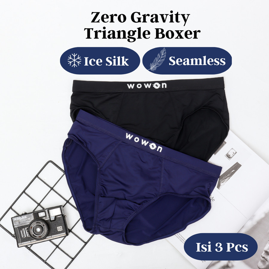 (3Pcs) Wowon Triangle Men Boxer/Trunk (Men's Triangle Panties) | Shopee ...