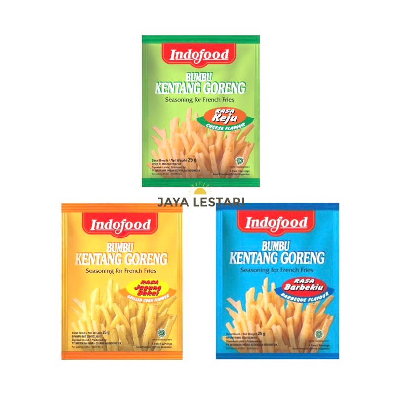 Indofood French Fries Seasoning (25g) (3 Flavor Variants) | Shopee Malaysia