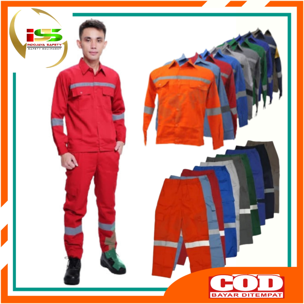 Wearpack Safety Long Sleeve Project Work Shirt And Pants Suits | Shopee ...