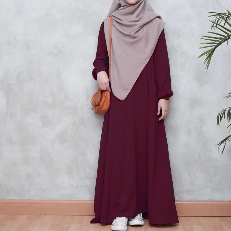 AHA DRESS SIMPLE PLAIN GAMIS LATEST WOMEN'S GAMIS WITH CUFFED SLEEVES ...