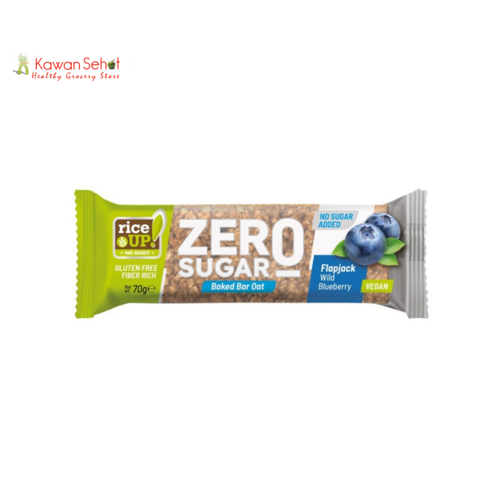 Rice Up Zero Sugar Oat Bar With Blueberry 70gr Shopee Malaysia