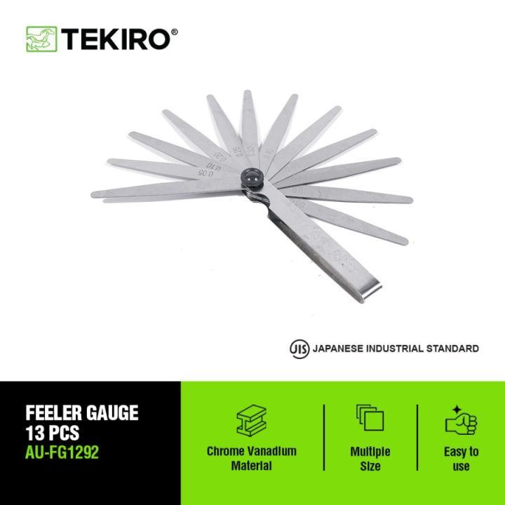 Tekiro FEELER GAUGE/Adjust Valve PULLER TEKIRO 13PCS Shopee Malaysia