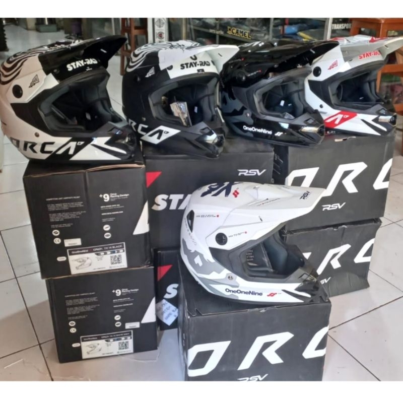 Rsv ORCA ONEONENINE 119 Helmet - SUPERMOTO CROSS TRAIL HELMET | Shopee ...