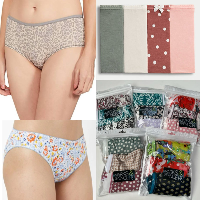 M&s basic panties (3pcs) Shopee Malaysia
