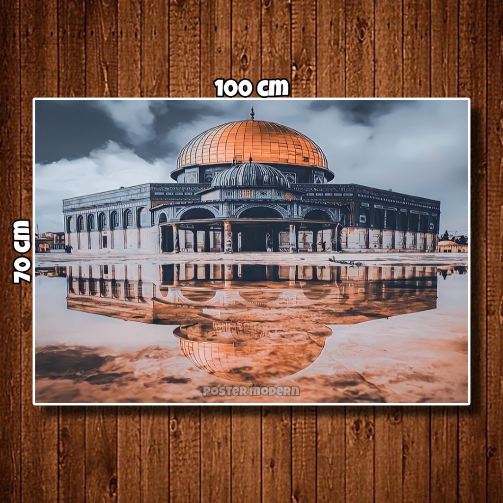 HIASAN DINDING Wall Hanging poster al aqsa Mosque Jumbo Size Code 04