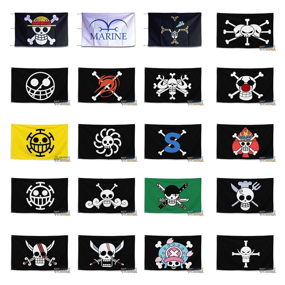 One Piece Flag - Luffy Jolly Roger Flag Design for One Piece Fans ...