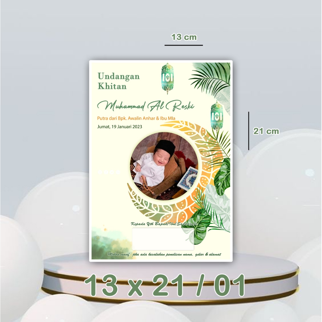 13x21/01 Circumcision Invitation Circumcision Invitation Circumcision ...