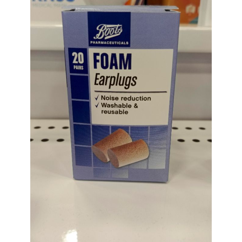 Boots Earplug Earplugs Foam 20 Pairs Install Noice Reduction Noise