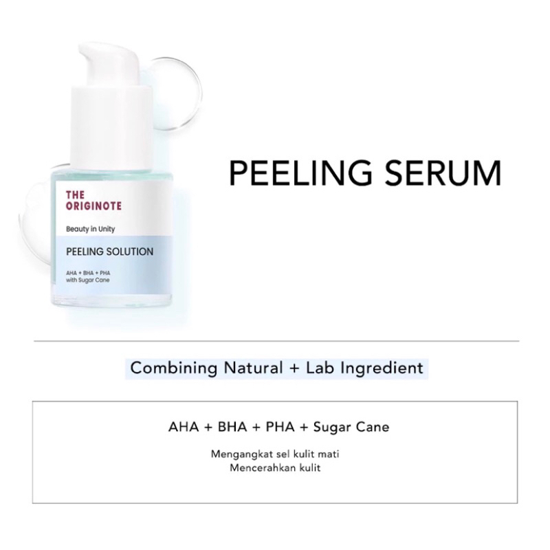 The Originote Peeling Solution Facial Exfoliating Serum To Remove Dead Skin Cells And Improve
