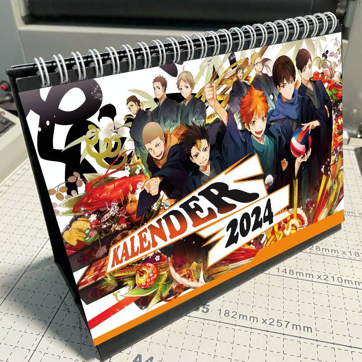 Haikyu 2025 Anime Desk Calendar Sitting Desk Calendar Contains 12