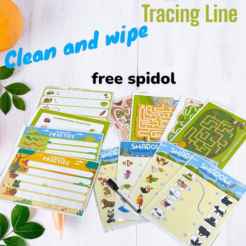 Tracing Line Wipe And Clean Activity Sheet/Writing Line Pattern Tracing ...