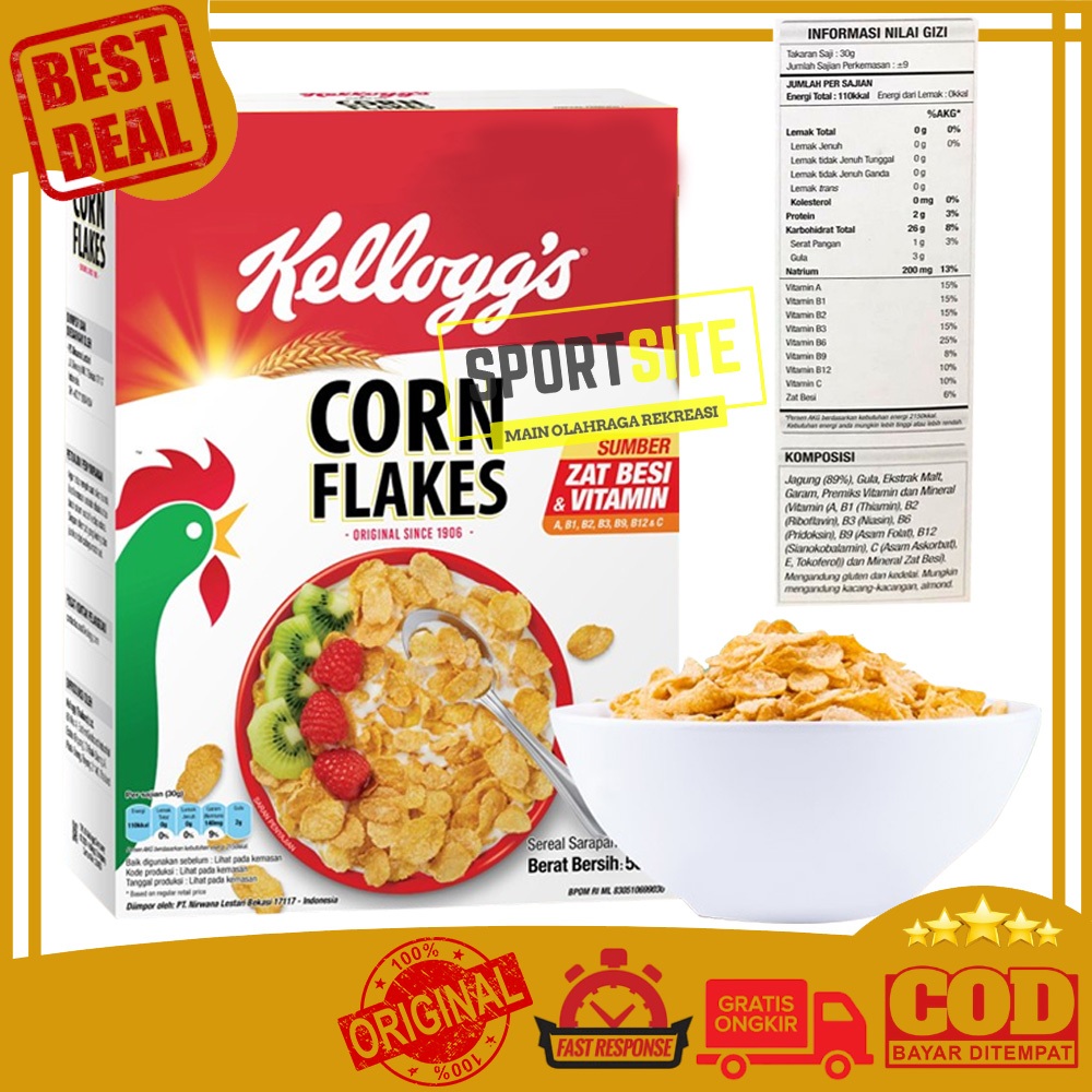 Kelloggs Corn Flakes Cereal 150g Corn Cereal Breakfast Food Shopee