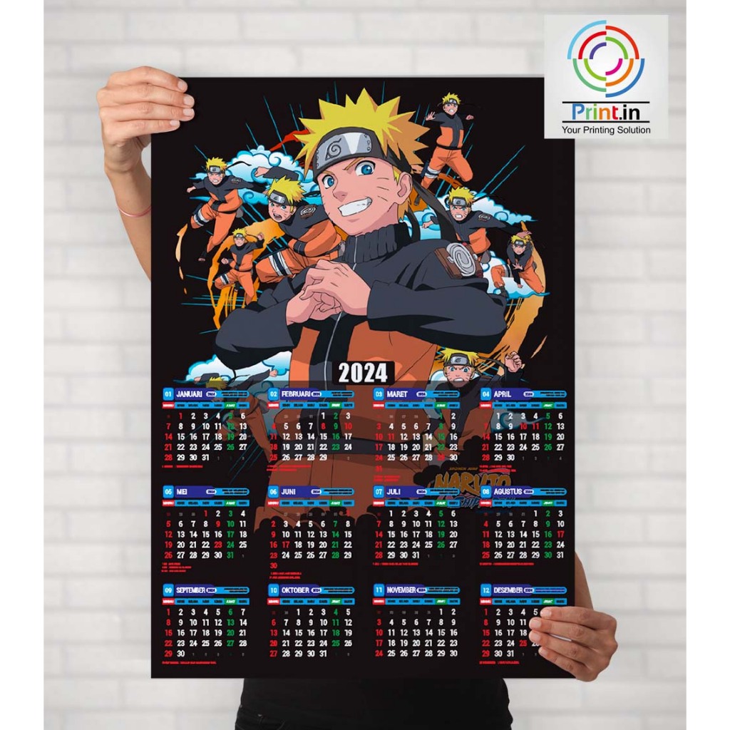 Naruto 2025 Calendar Full 12 Months | Shopee Malaysia