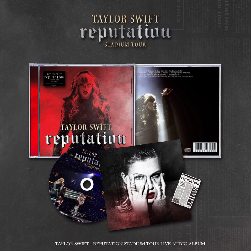 Cd TAYLOR SWIFT REPUTATION STADIUM TOUR LIVE ALBUM. Taylor SWIFT CD