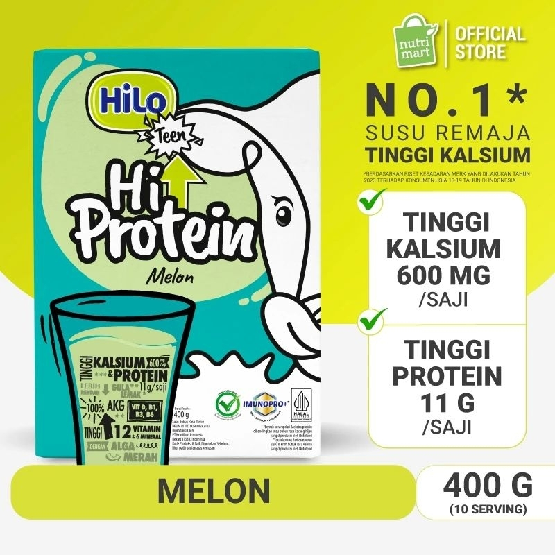 Hilo Teen HI Protein Melon 400g – High Protein & High Calcium Milk For ...