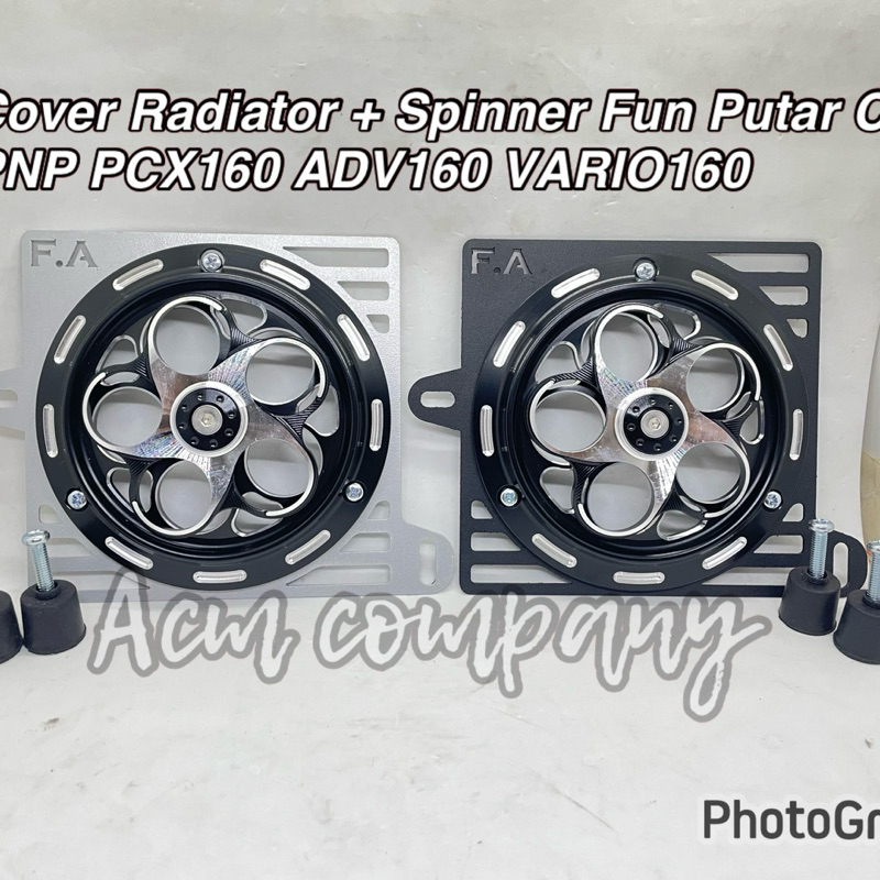 F. RADIATOR COVER + SPINNER FUN ROTATE FULL CNC PNP STYLO NEW ADV160 ...