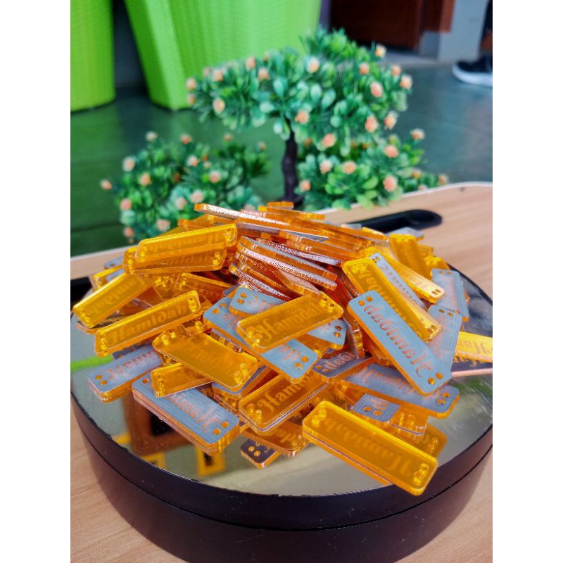 Gold Acrylic Labels Contain 100pcs, Process 1-2 Days After orderCustom ...