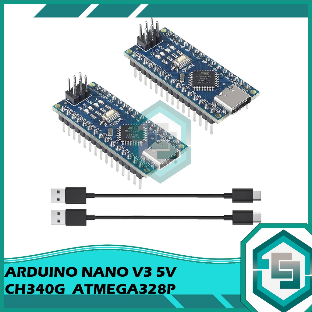 Arduino NANO V3 5V CH340G ATMEGA328P BOARD TYPE-C | Shopee Malaysia