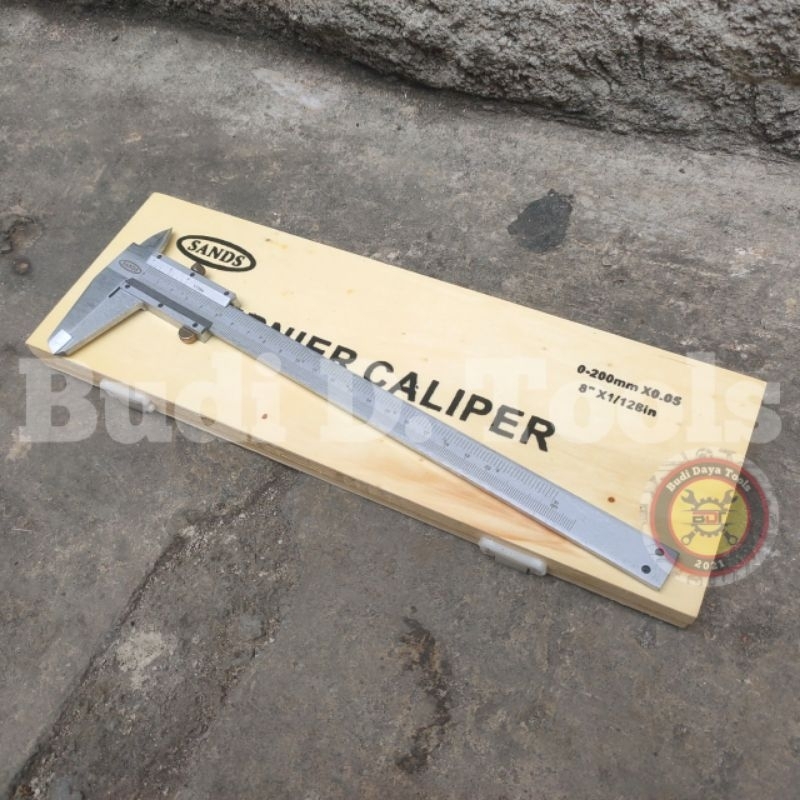 Vernier Caliper Sigmat Manual 8 Inch SANDS Caliper 0-200 Mm | Shopee ...