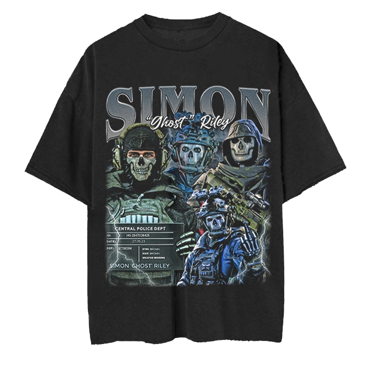 Simon Ghost Riley Character T-Shirt Premium Oversize Shirt | Shopee ...