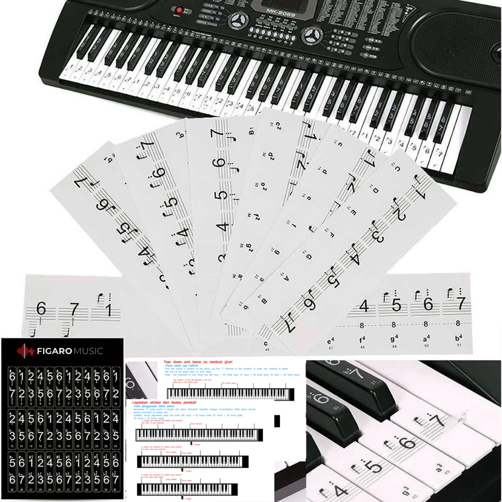 Muzieknoot hartje muurstickers raamstickers