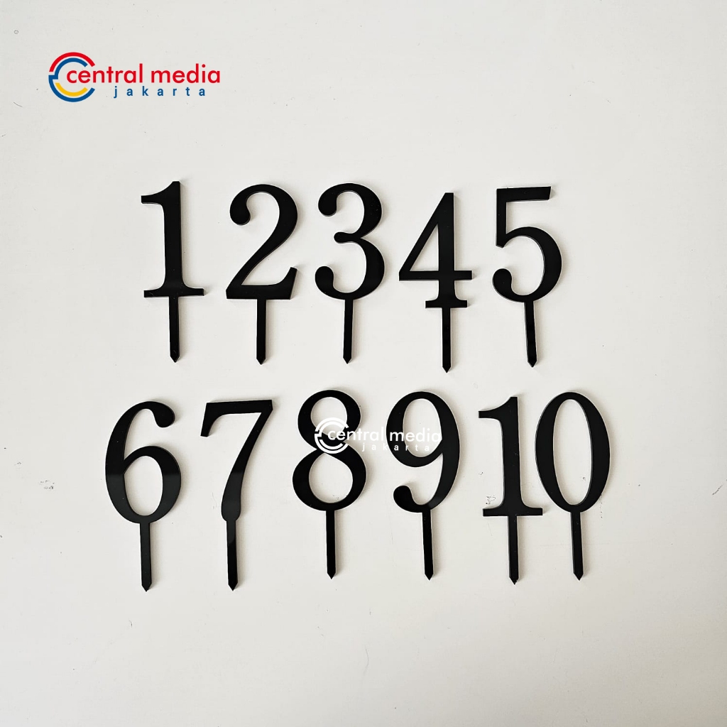 Cake Topper Acrylic Numbers Acrylic Cake Topper | Shopee Malaysia