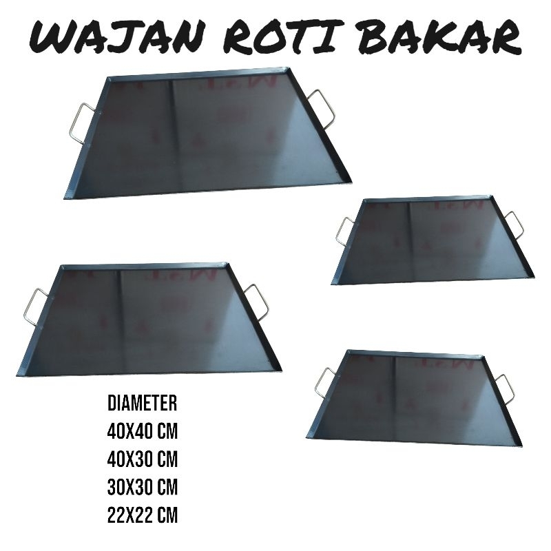 HITAM Frying Pan/burger Pan/kebab Pan/Toast Pan/Multipurpose Black ...