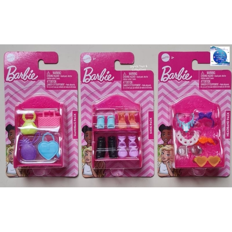 Mattel Barbie Small Accessories Pack - Girl Doll Accessories Toy ...