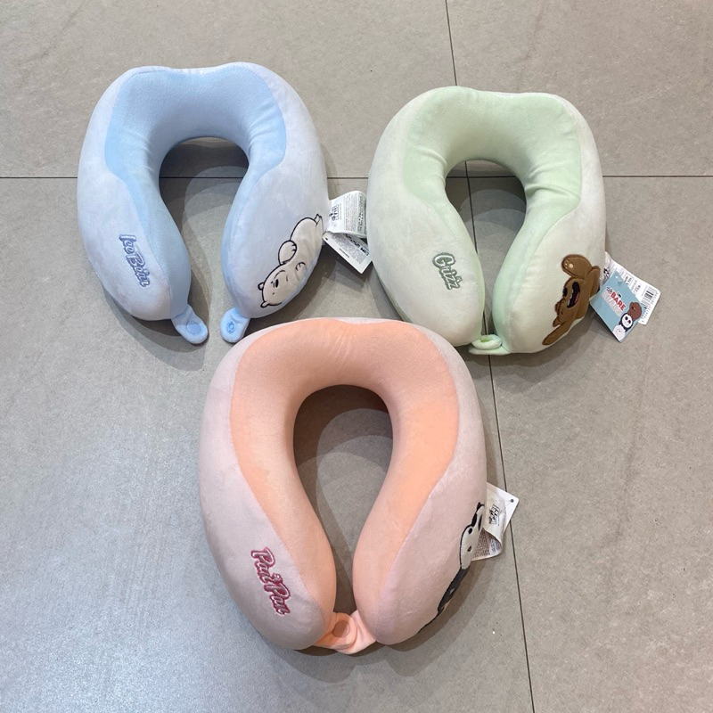 Miniso We Bare bears Collection 5.0 Memory foam U Shaped Pillow grizz