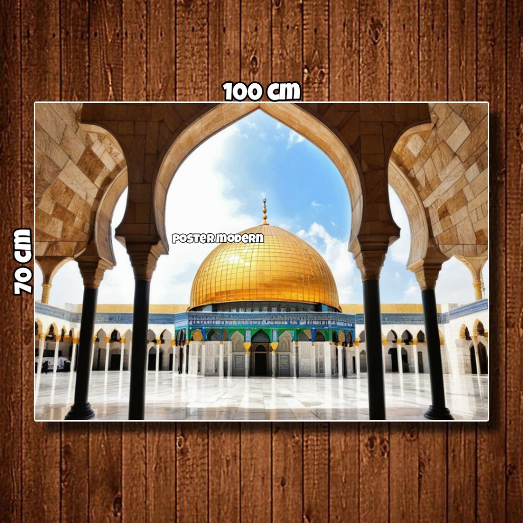 Al aqsa Mosque poster Print Painting JUMBO Size Code 80/al aqsa Mosque ...