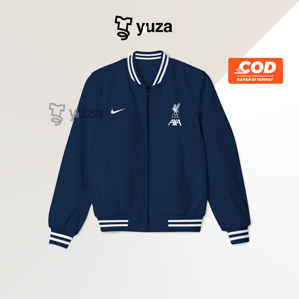 PUTIH New. Sports Jacket VARSITY BASEBALL Jacket LIVERPOOL Football Team White SWEATER BOMBER HOODIE RUNNING Jacket Shopee Malaysia