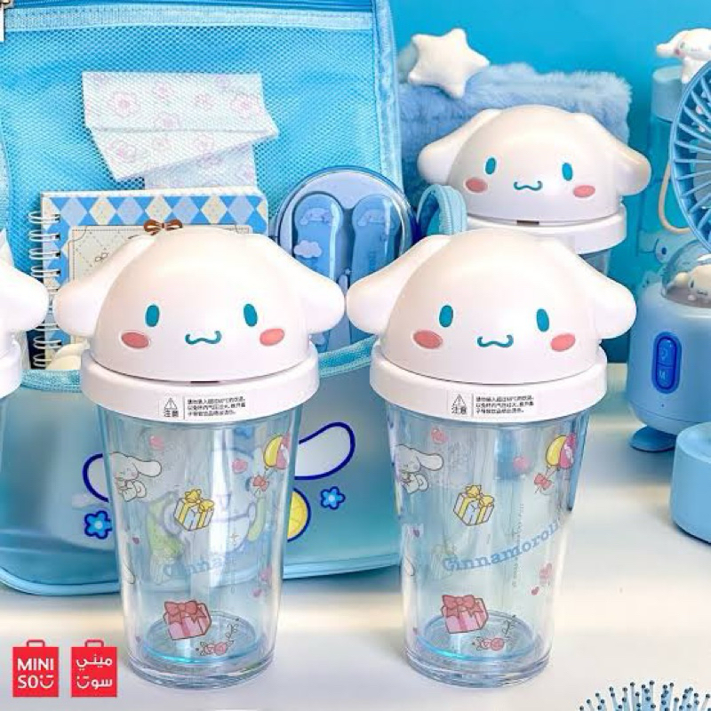 Cinnamoroll Glass x miniso mug cinnamoroll 320ml cinnamoroll Drinking ...