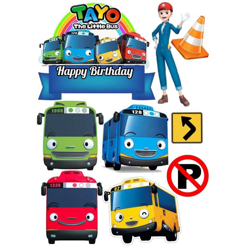Print Tayo Topper, Birthday Cake Topper | Shopee Malaysia
