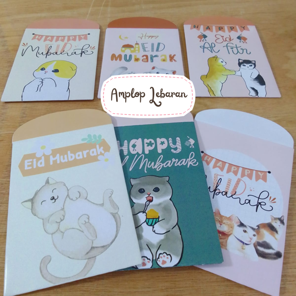 (10x7.5 Cat) Unique Cute Eid Al-Fitr Envelope Custom Cat Cat Pictures ...
