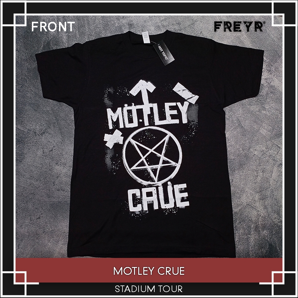 Motley Crue Band TShirt Stadium Tour Original Shopee Malaysia