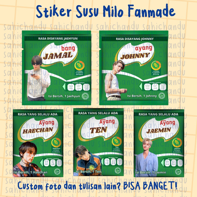 [Pre-Order] Milo stickers for Kpop NCT/WayV/Treasure/BTS/EXO concert ...
