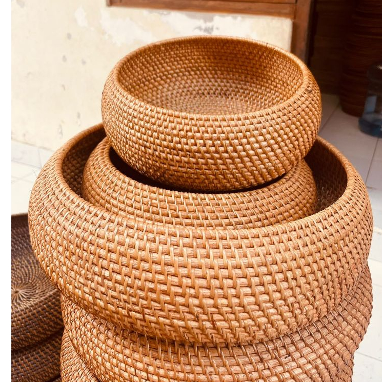 Rattan basket / rattan bowl | Shopee Malaysia