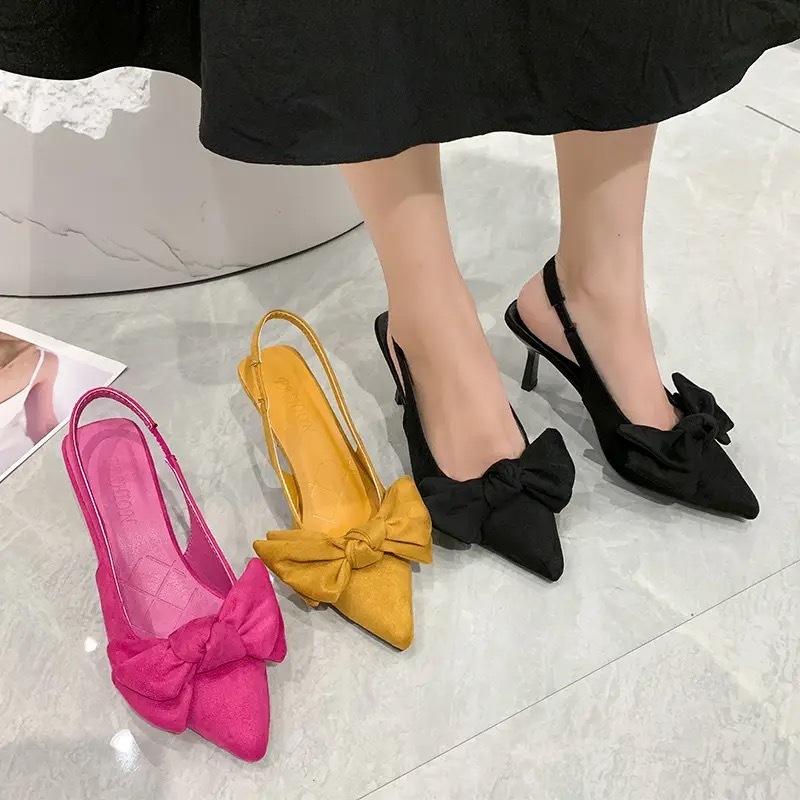 Butterfly RIBBON WOMEN'S PARTY HIGH HEELS | Shopee Malaysia