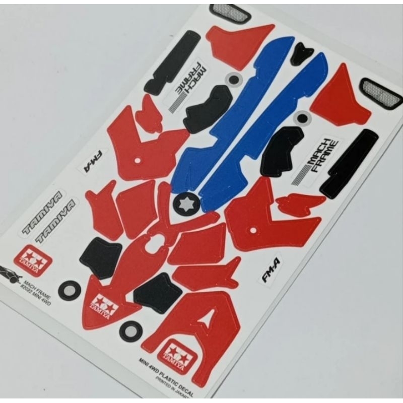 Decal Mini 4WD MACH FRAME STICKER TAMIYA | Shopee Malaysia
