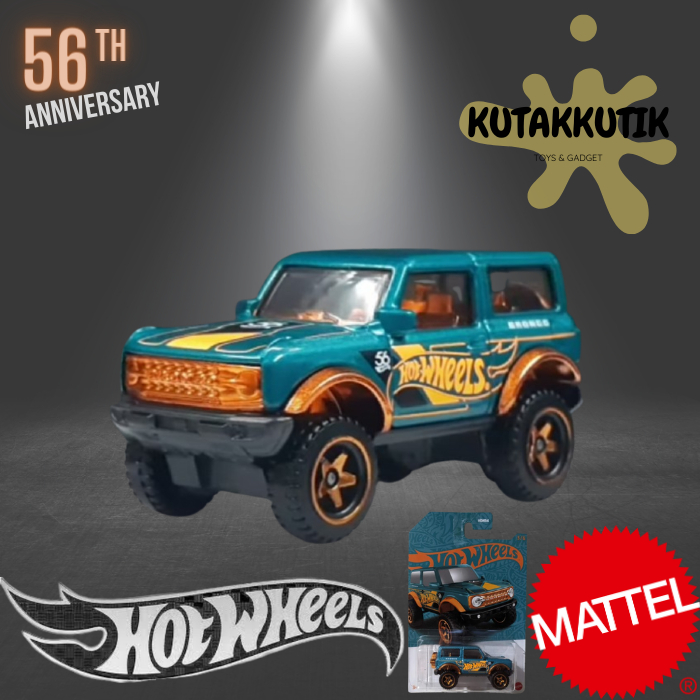 Hot Wheels Jeep Car 21 Ford Bronco 56th Anniversary Pearl & Chrome 2024 ...