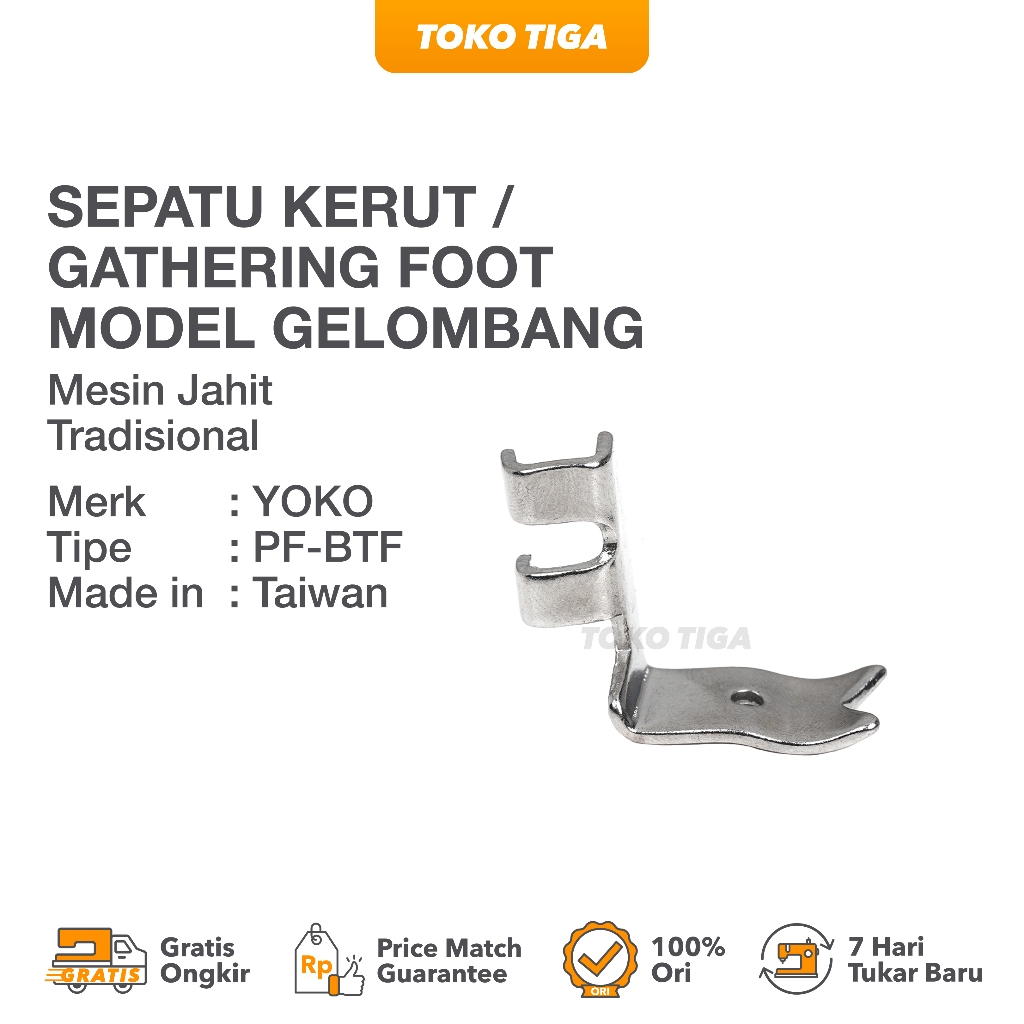 MESIN Wave Model Creasing Foot (Traditional Sewing Machine) | Shopee ...