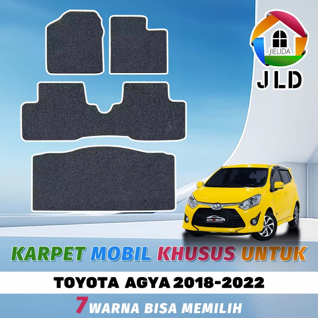 Jielida Custom Car Carpet Daihatsu Ayla & TOYOTA agya 2018-2022 (2 Rows ...